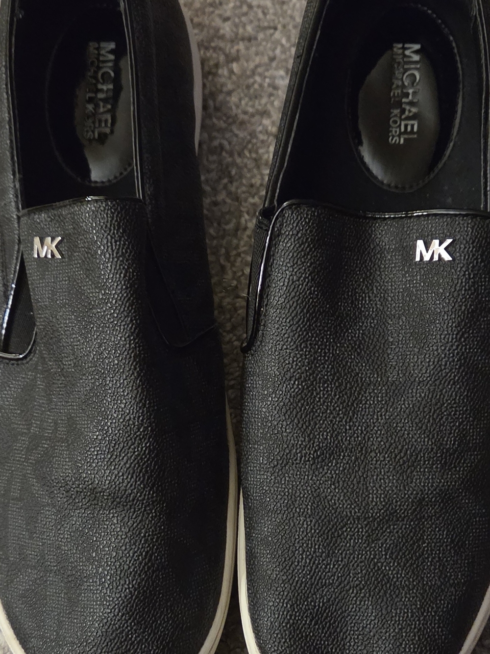 Michael Kors Women's Black Slip-On Sneakers